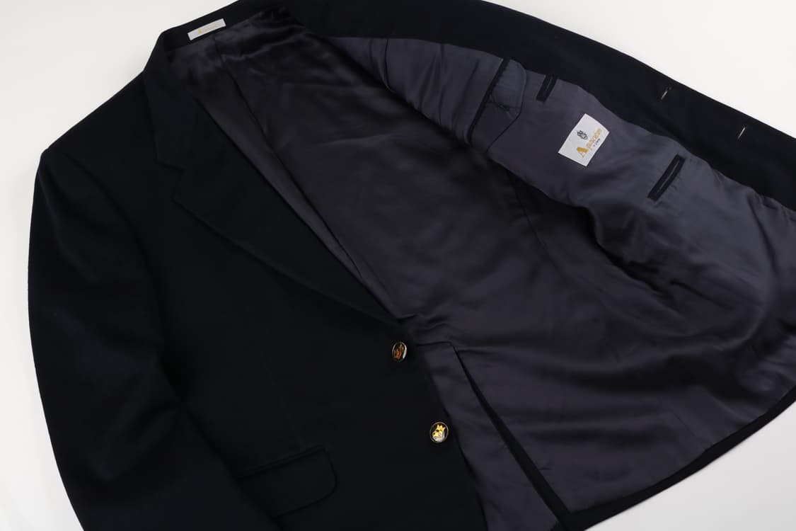 [L] 아쿠아스큐텀 캐시미어 20% 금장 블레이저 자켓 상품이미지5