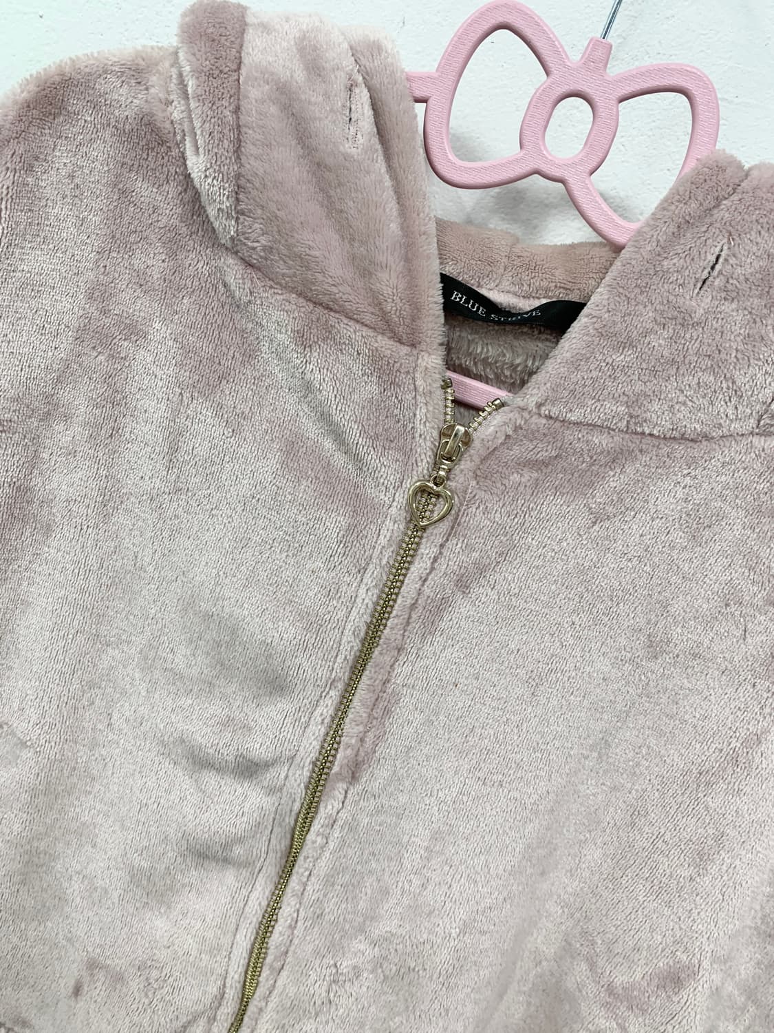 [BLUE STRIVE] 핑크 우사미미 🐰 퍼 후드집업 상품이미지7