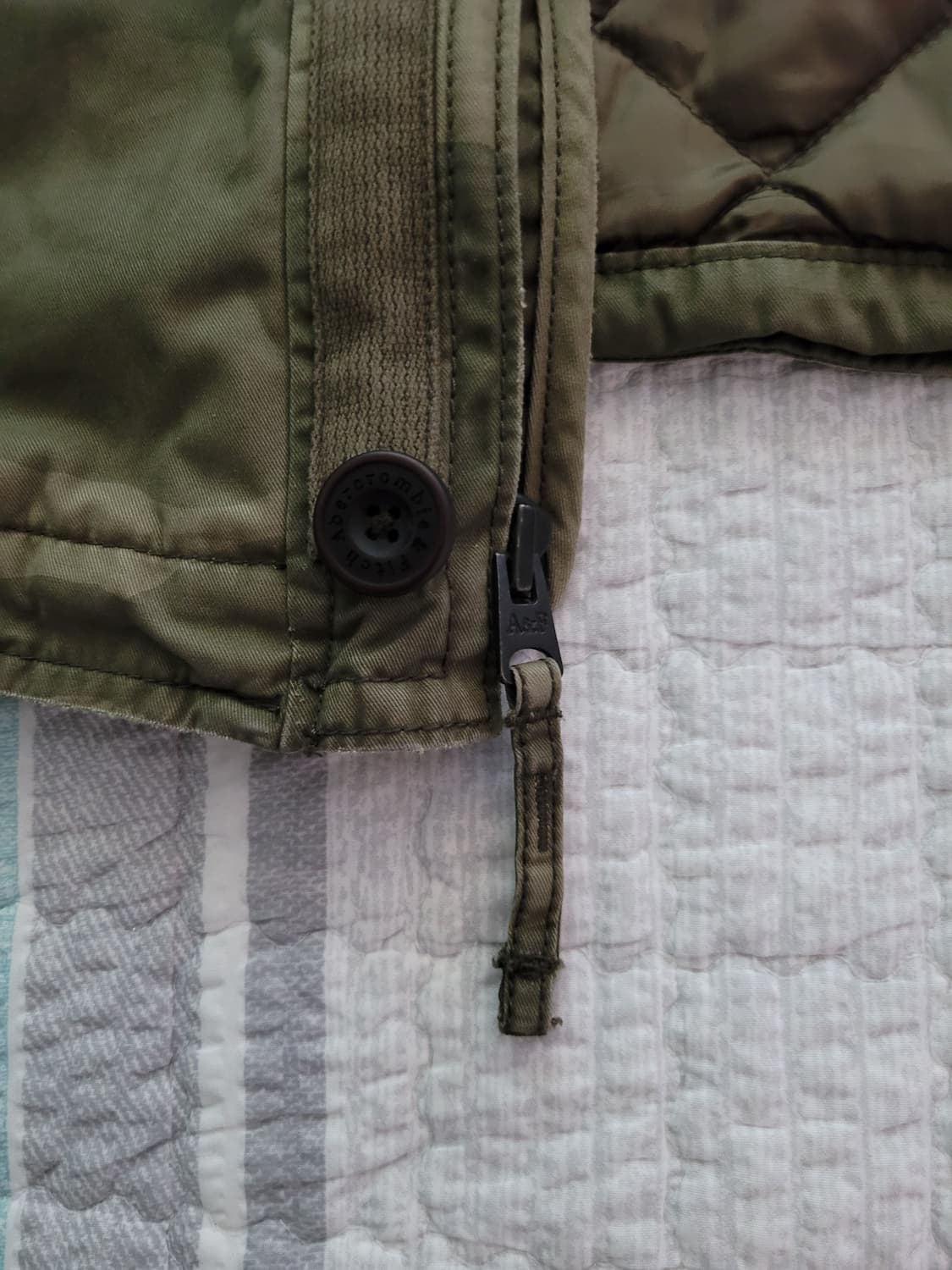 아베크롬비 카모플라쥬 밀리터리 퀄팅누빔안감 야상자켓 M 100사이즈 상품이미지6