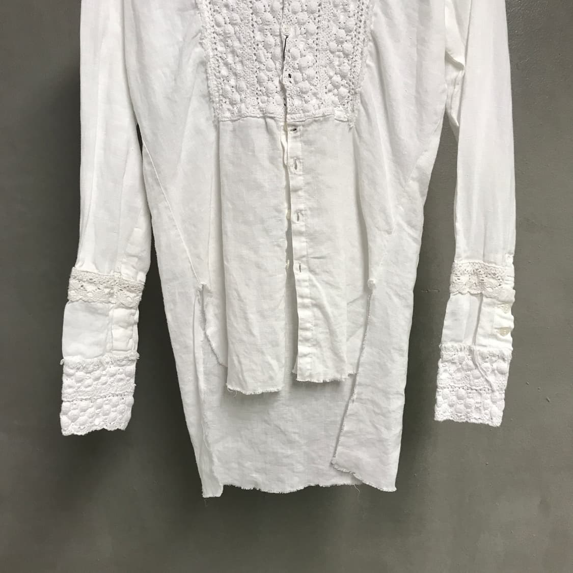 그렉로렌 린넨 셔츠 화이트 1(W) 상품이미지3