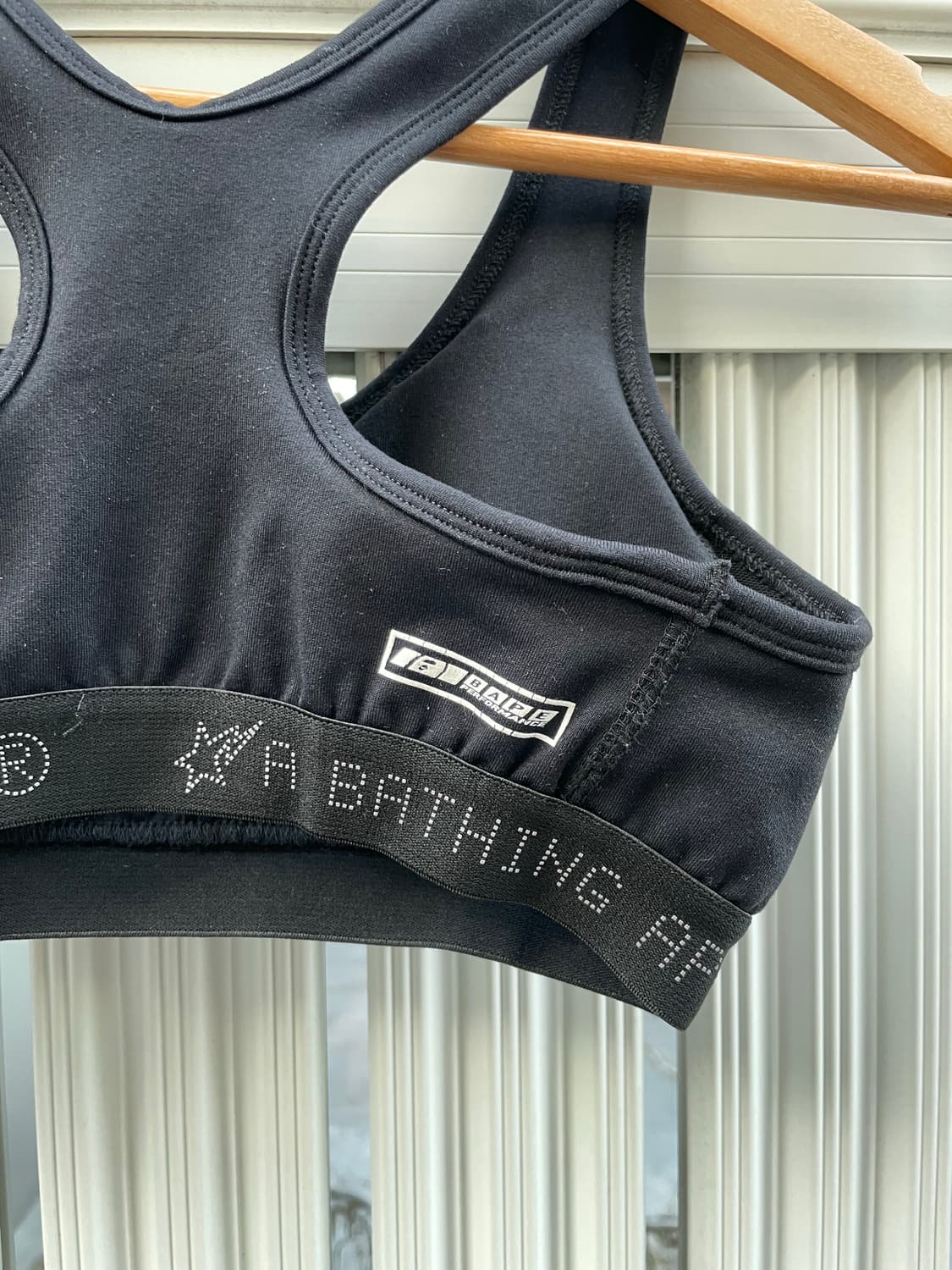 (빈티지)레어 Bape 베이프 로고밴딩 우먼스 레이서백 브라 탑 상품이미지5