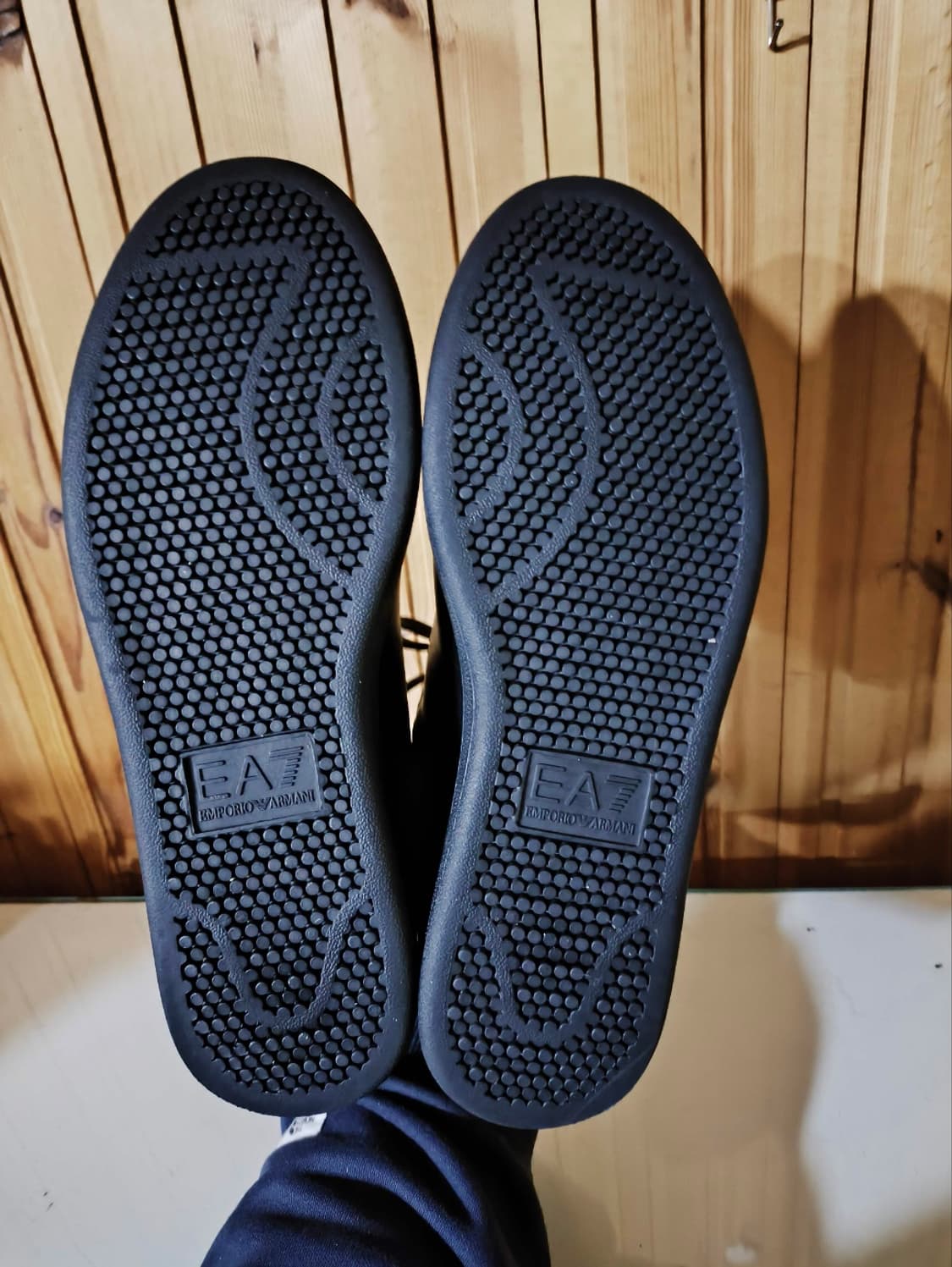 270mm 엠포리오 알마니 클래식 CC 스니커즈 올블랙 상품이미지8