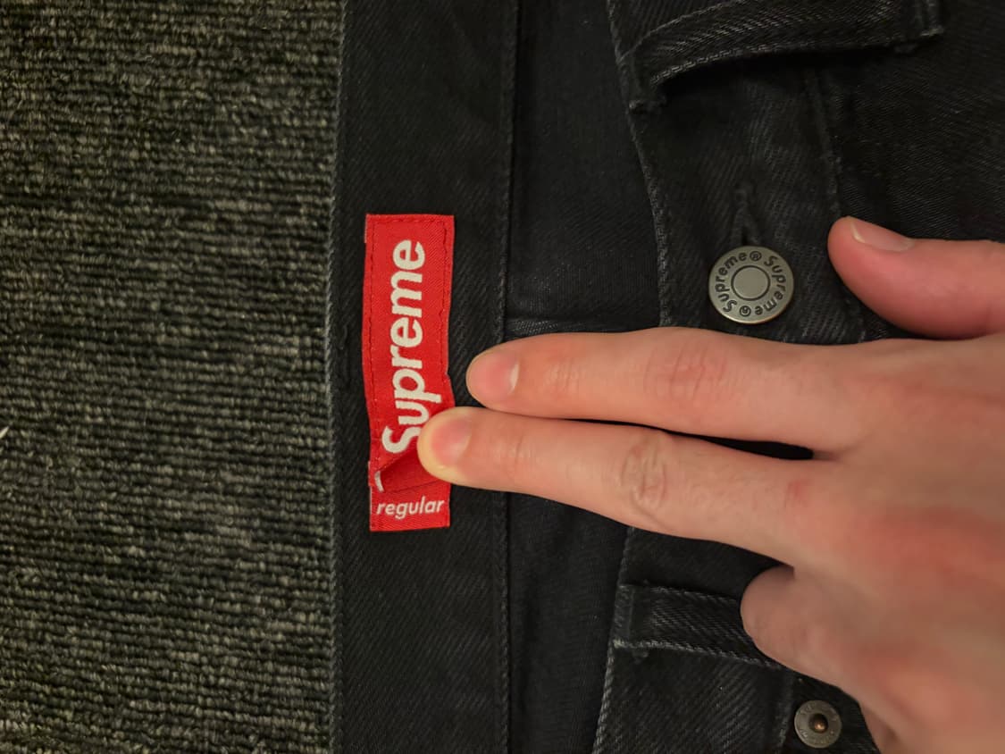 슈프림 레귤러 진 블랙 30 상품이미지5