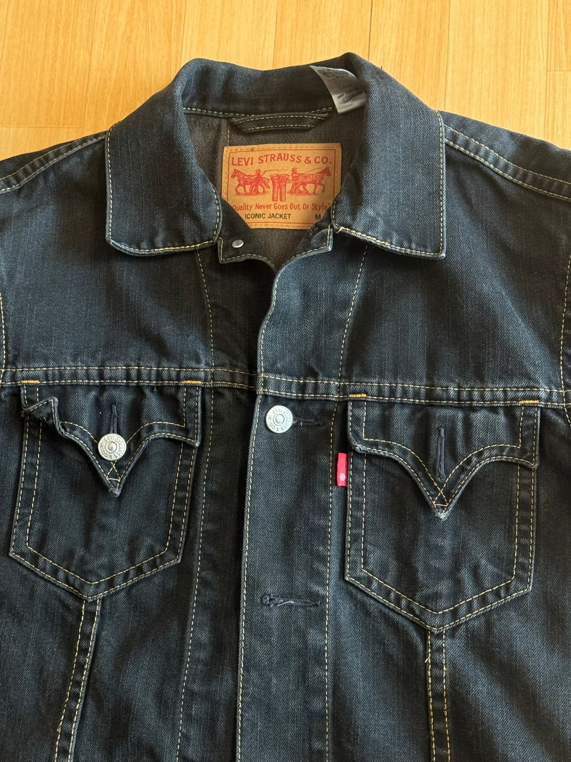 [블랙] 리바이스 TYPE1 아이코닉 자켓 판매해요 상품이미지1