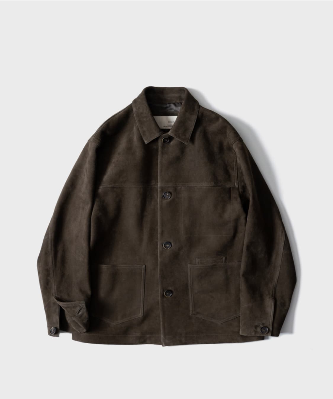 [새상품]퍼스트플로어 스웨이드 초어 코트 카키브라운 46 상품이미지1