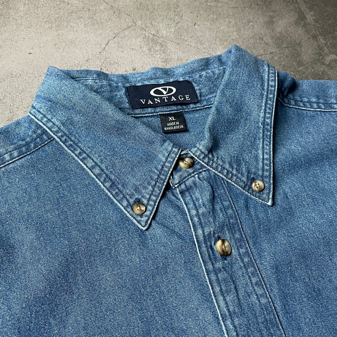 VANTAGE APPAREL 빈티지 데님 코튼 셔츠 A00519 상품이미지2