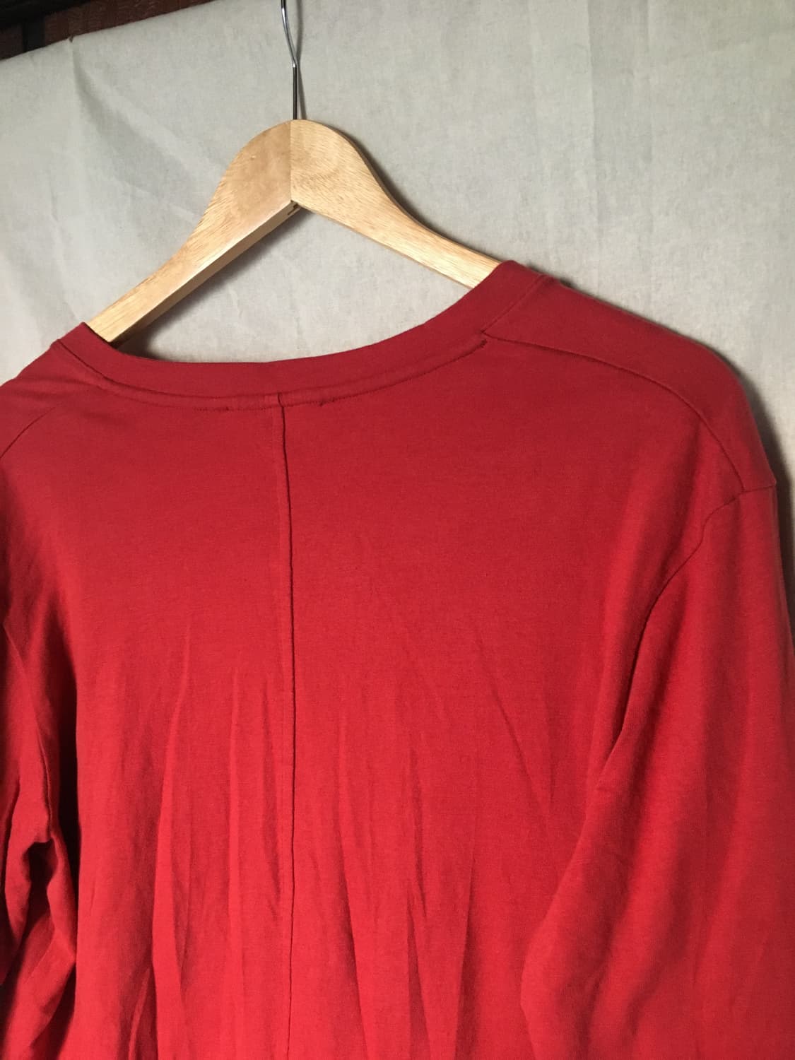 Cacele WOOL V-NECK LONG SLEEVE, RED 상품이미지8