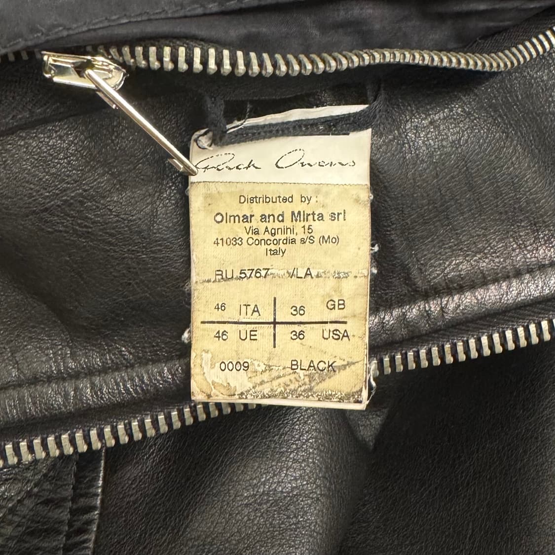 46 / Rick Owens 릭오웬스 몰리노 가죽자켓 상품이미지5
