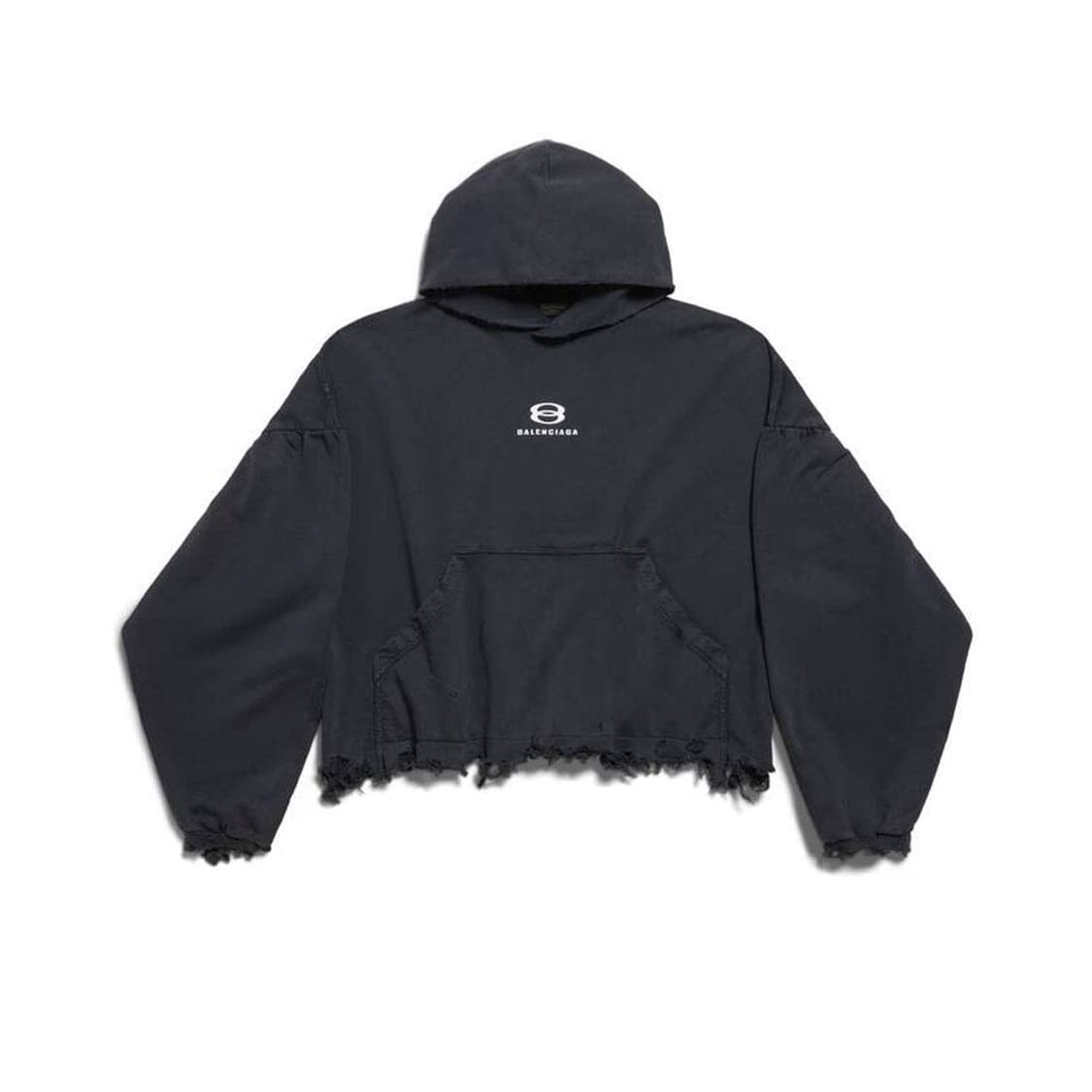 발렌시아가 유니티 크롭 후드티 2사이즈 상품이미지1