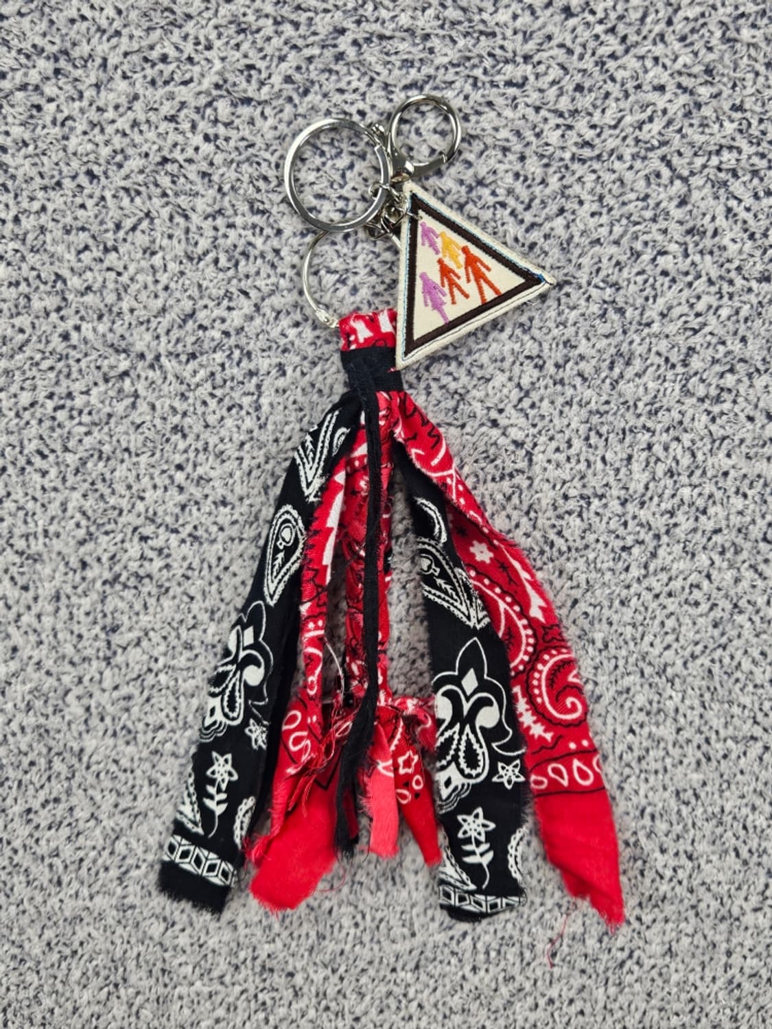 핸드메이드 커스텀 패치 반다나 카라비너 키링 ( OS ) / 11679 상품이미지5