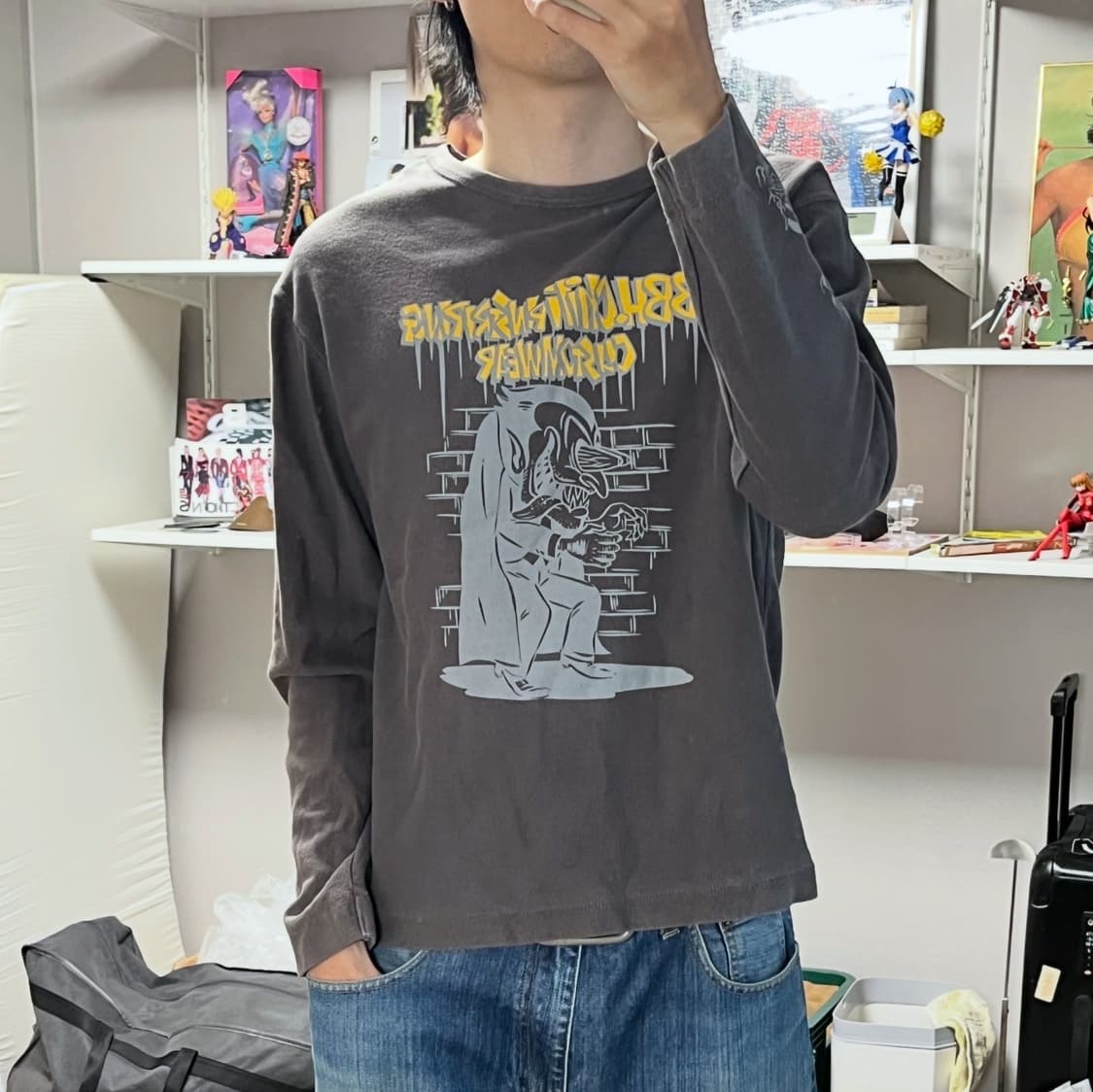 일본 빈티지 써멀 롱슬리브 상품이미지2