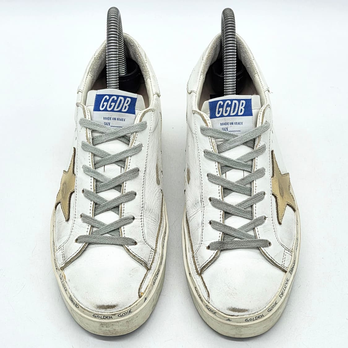 골든구스 우먼스 하이스타 화이트/골드 (37) 상품이미지4