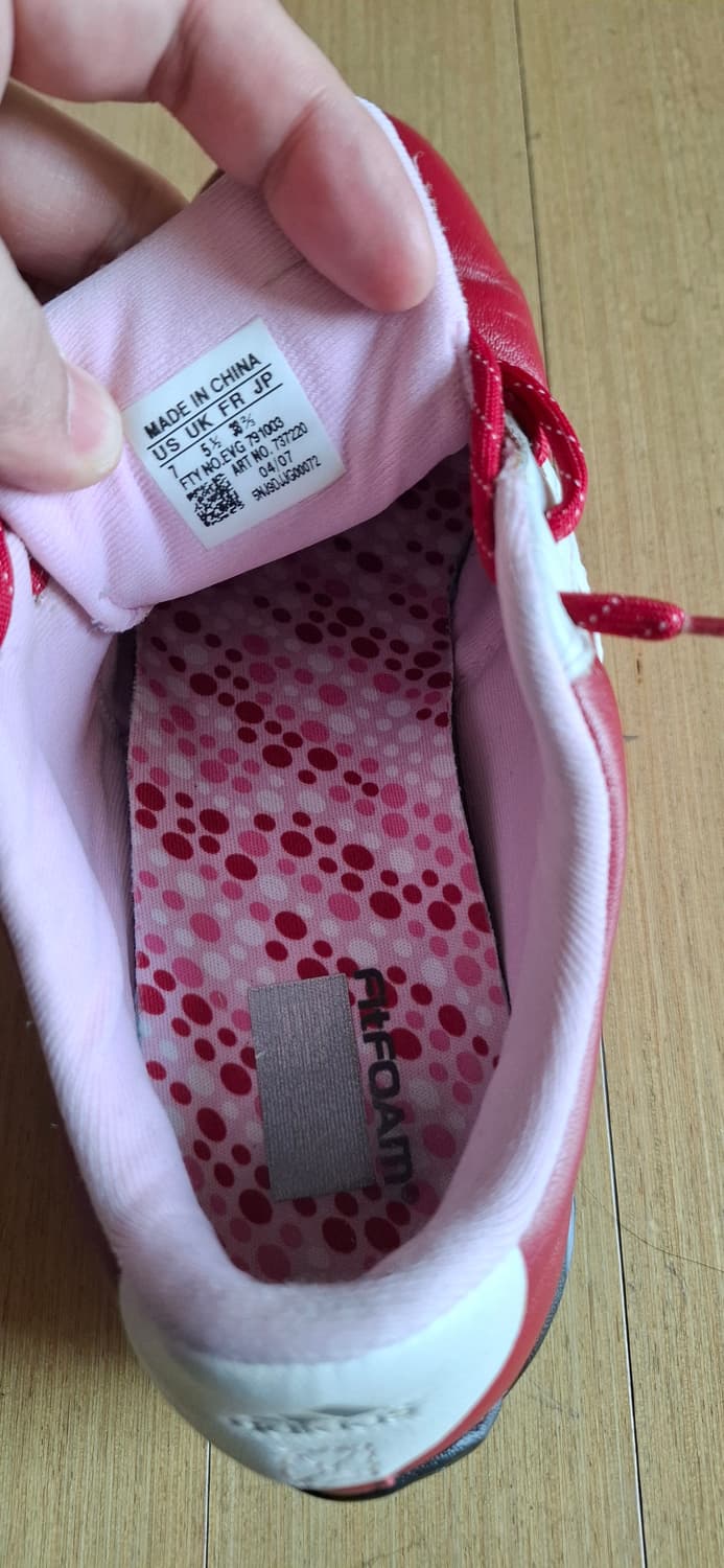 아디다스 여성 골프화 레드 245mm 상품이미지6