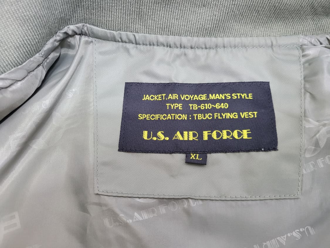 U.S. AIR FORCE 미공군 파일럿 베스트 조끼 / 남 XL 상품이미지7