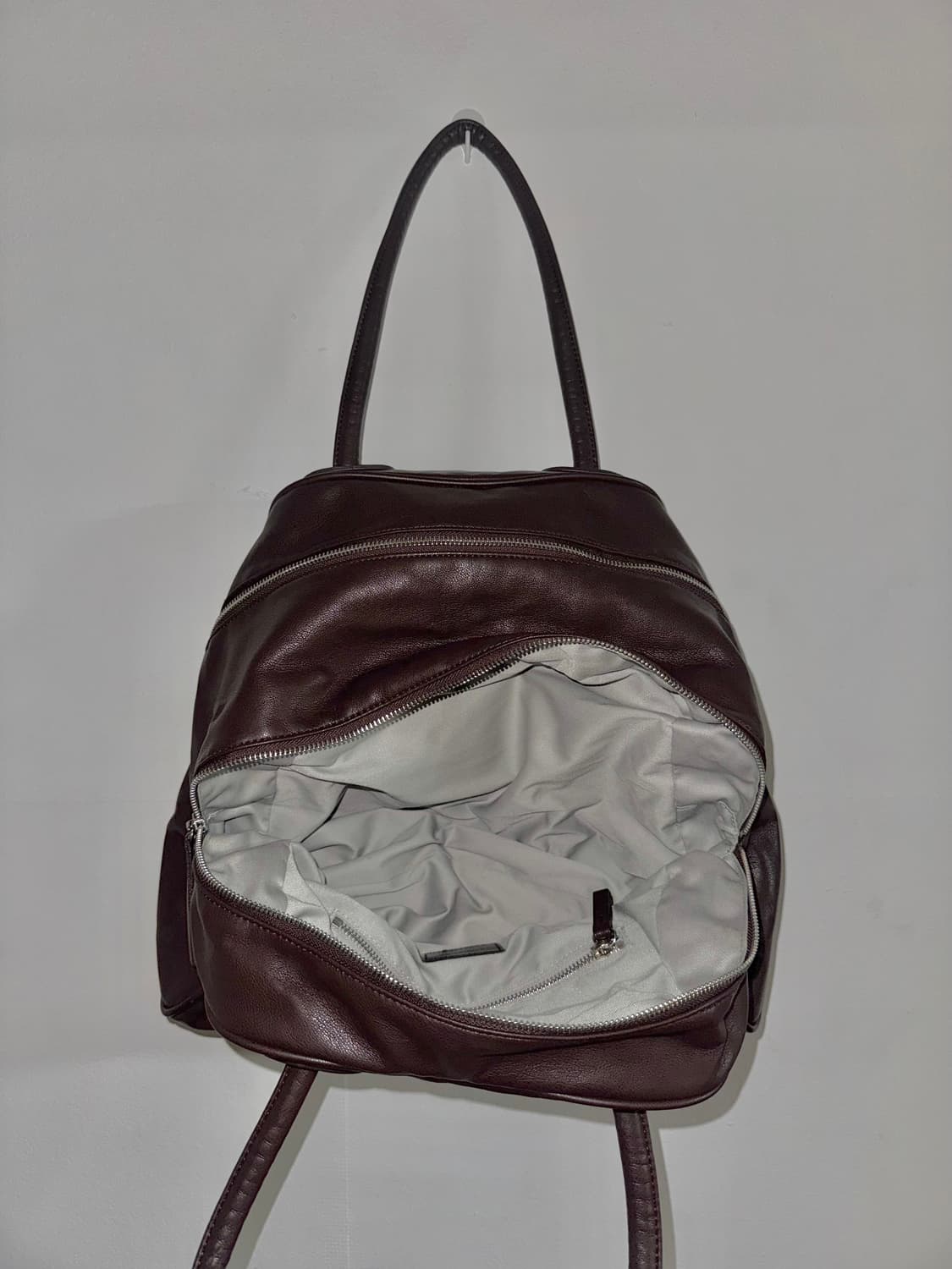 크리스틴프로젝트 투지퍼백 브라운 (보부상백 보스턴백) 상품이미지3