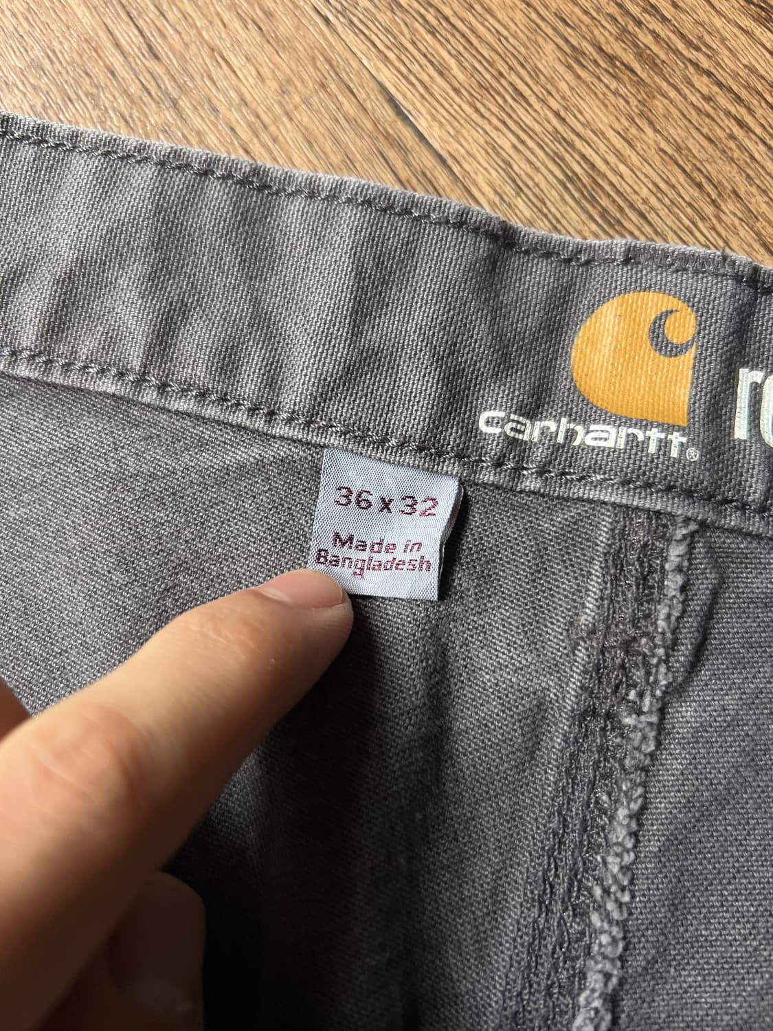 [36]칼하트 USA 차콜그레이 캔버스 워크팬츠 상품이미지6