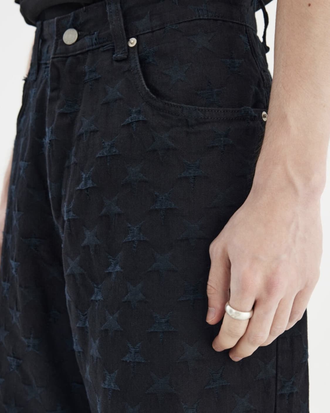 유스 star wide denim pants 상품이미지3