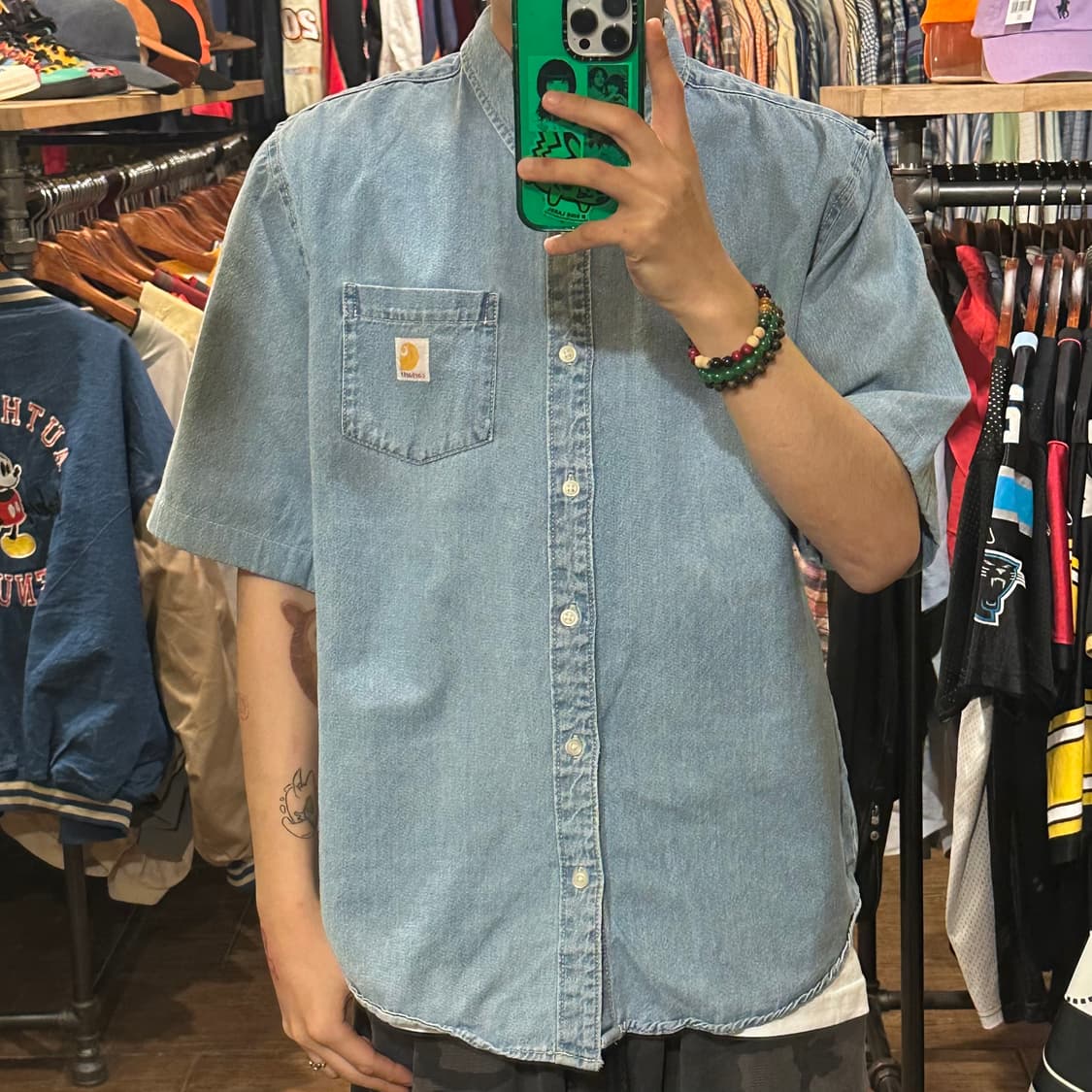 [HI] 칼하트 반팔 데님셔츠 상품이미지1