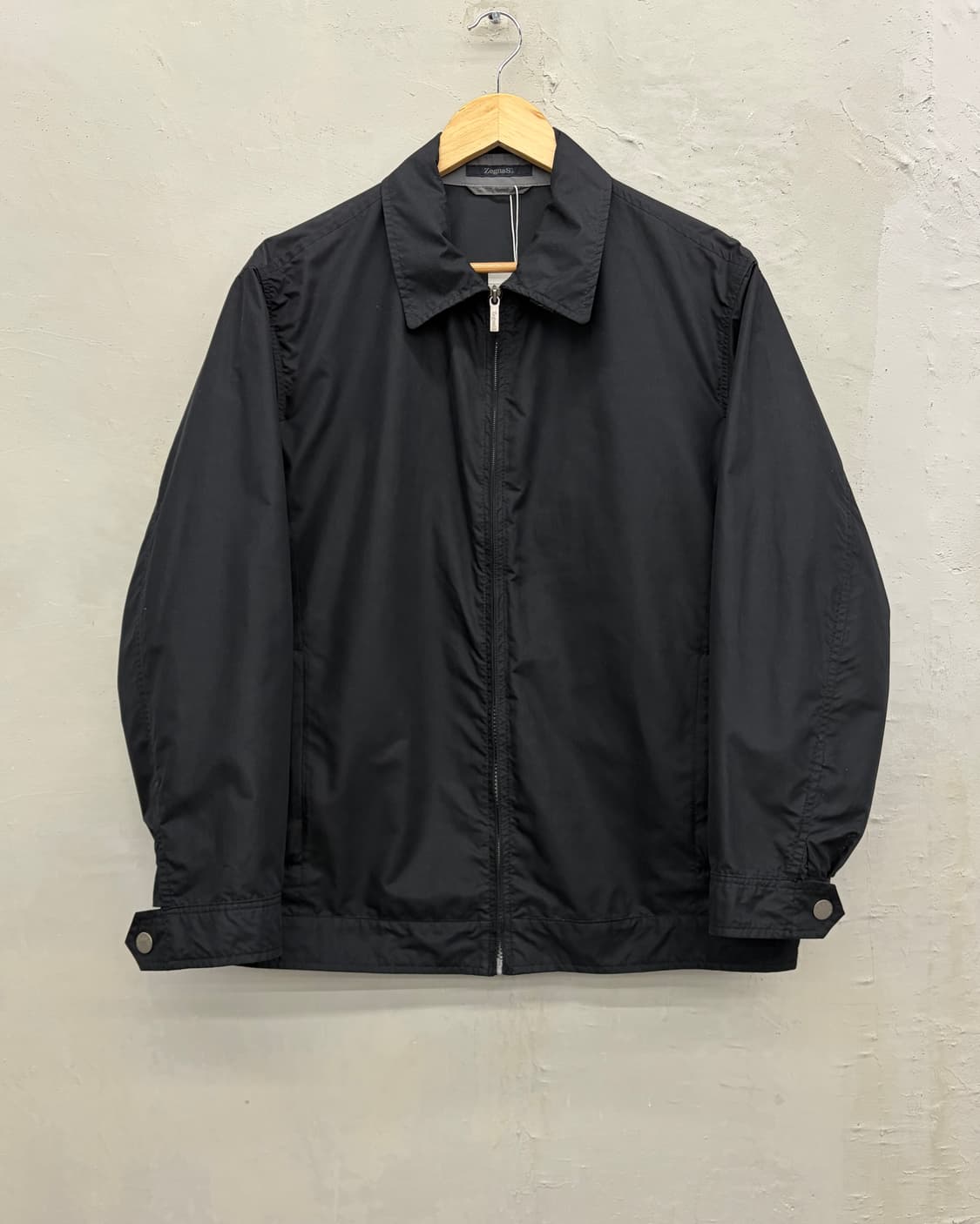 에르메네질도 제냐 스포츠 90s 폴리쉘 집업 자켓 상품이미지1