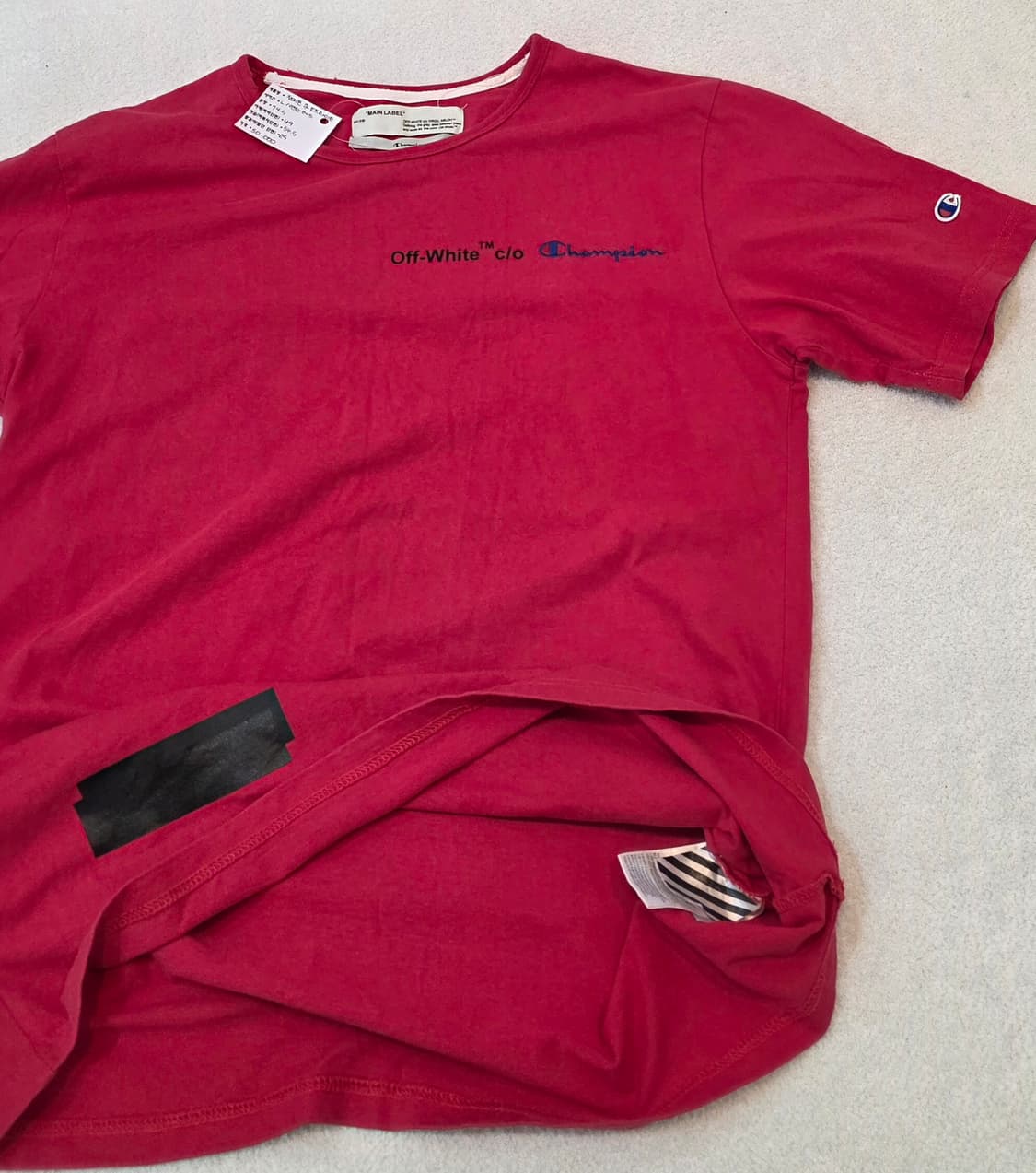 OFF-WHITE 오프화이트&챔피온 컬렉션 반팔티 상품이미지3