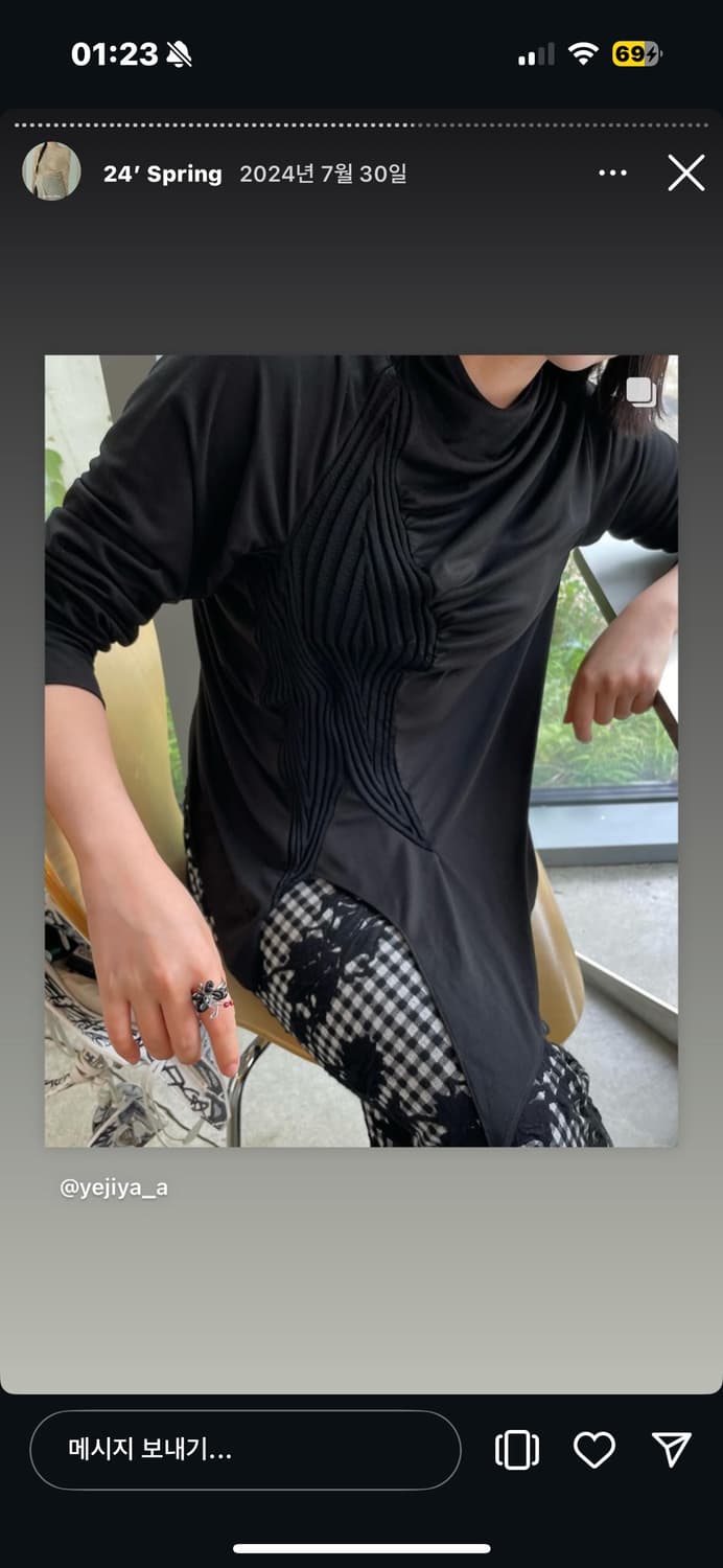 laumiere 러우미에 Back cowl draped top 상품이미지5