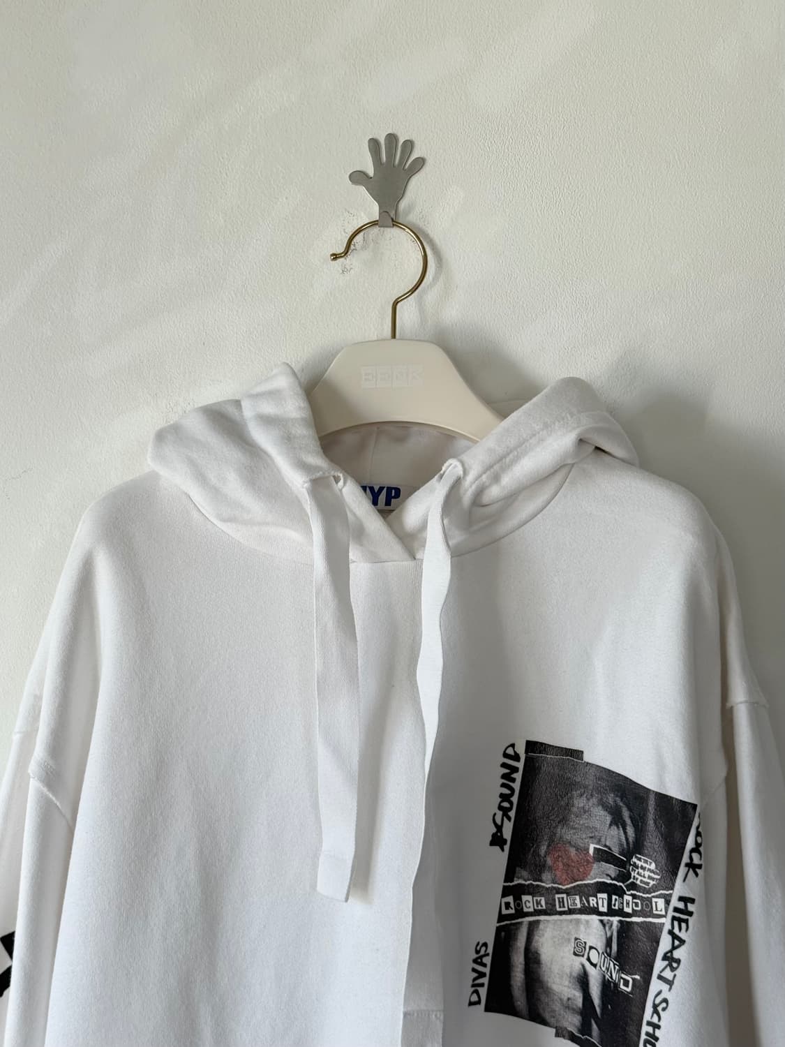 SJYP 오버핏 프린트 후드티 M / 남녀모두착용 상품이미지2
