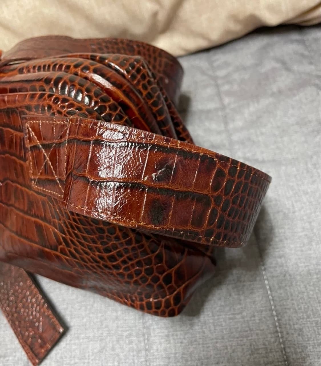 오소이 미니 브로트 크로커다일 버건디 (한정판) 상품이미지3