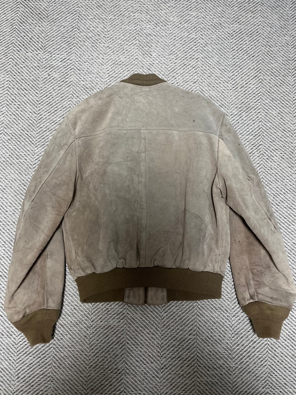 쇼트 스웨이드 봄버 상품이미지2