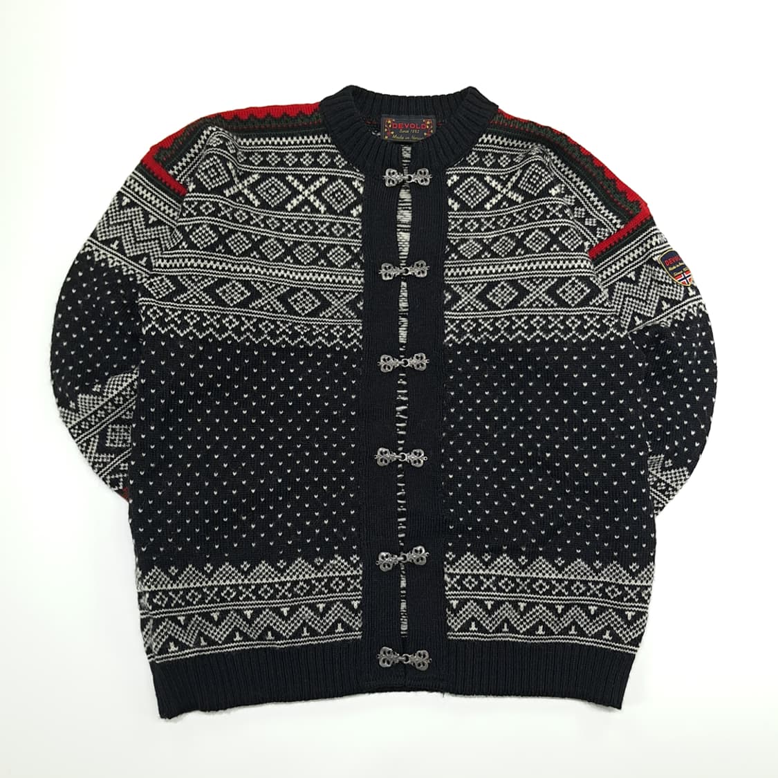 CN969 L DEVOLD 노르웨이 메이드 노르딕 울 가디건 상품이미지1
