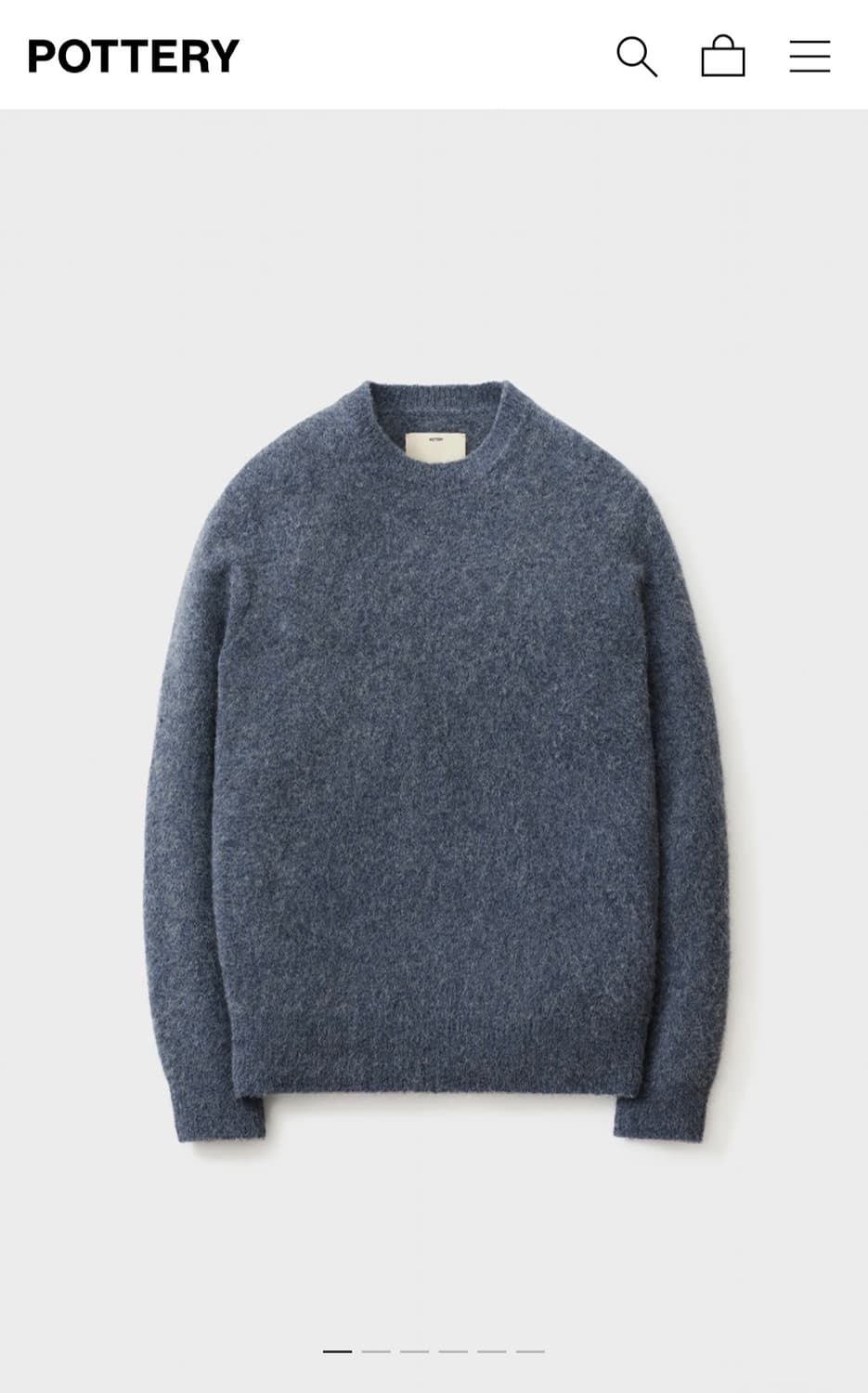 POTTERY Comfort Crewneck Knit(Bold) 판매 상품이미지1