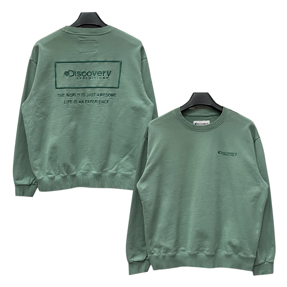 디스커버리 익스페디션 박스로고 맨투맨 100 상품이미지1