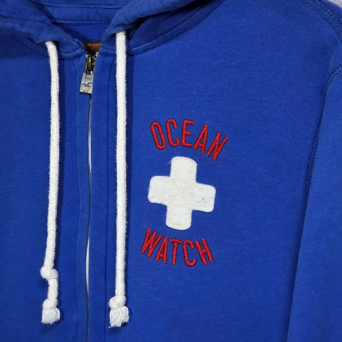 홀리스터 블루 패치 레터링 후드집업 상품이미지3