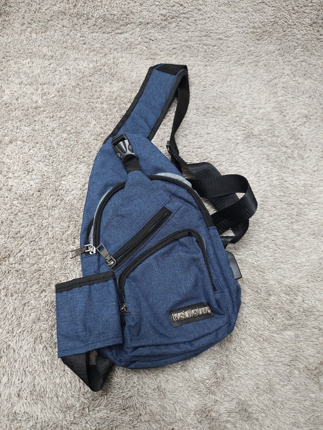 Meijieluo 블루 데님 슬링백 새제품 상품이미지1