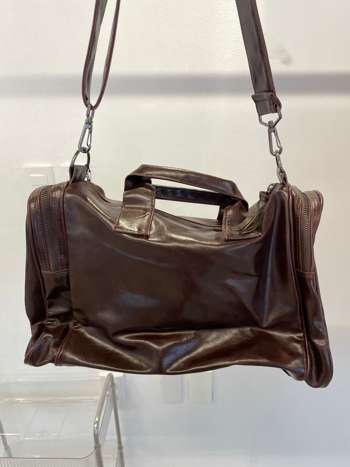 Vintage leather cross bag 상품이미지5