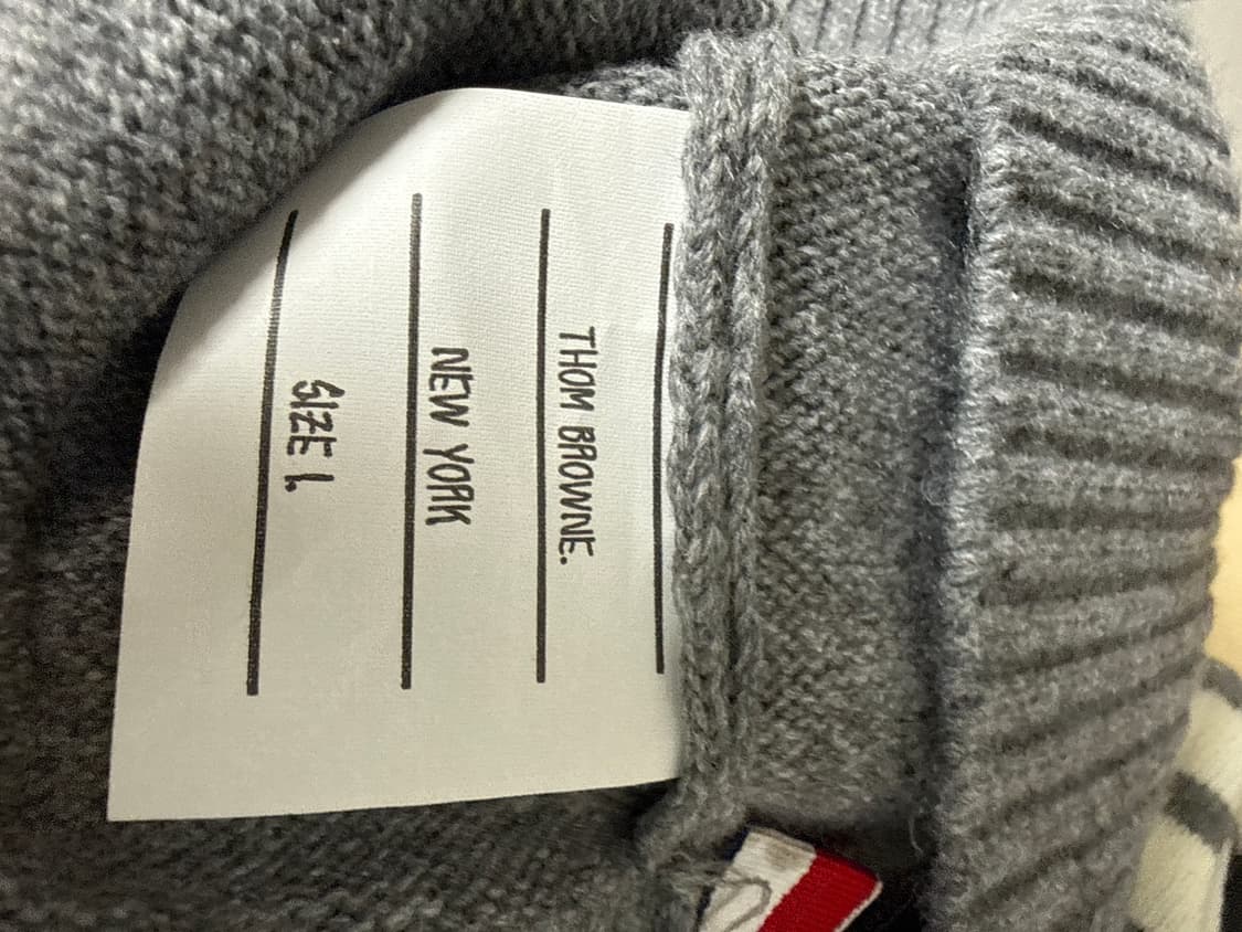 톰브라운 램스울 니트 그레이 L 상품이미지5