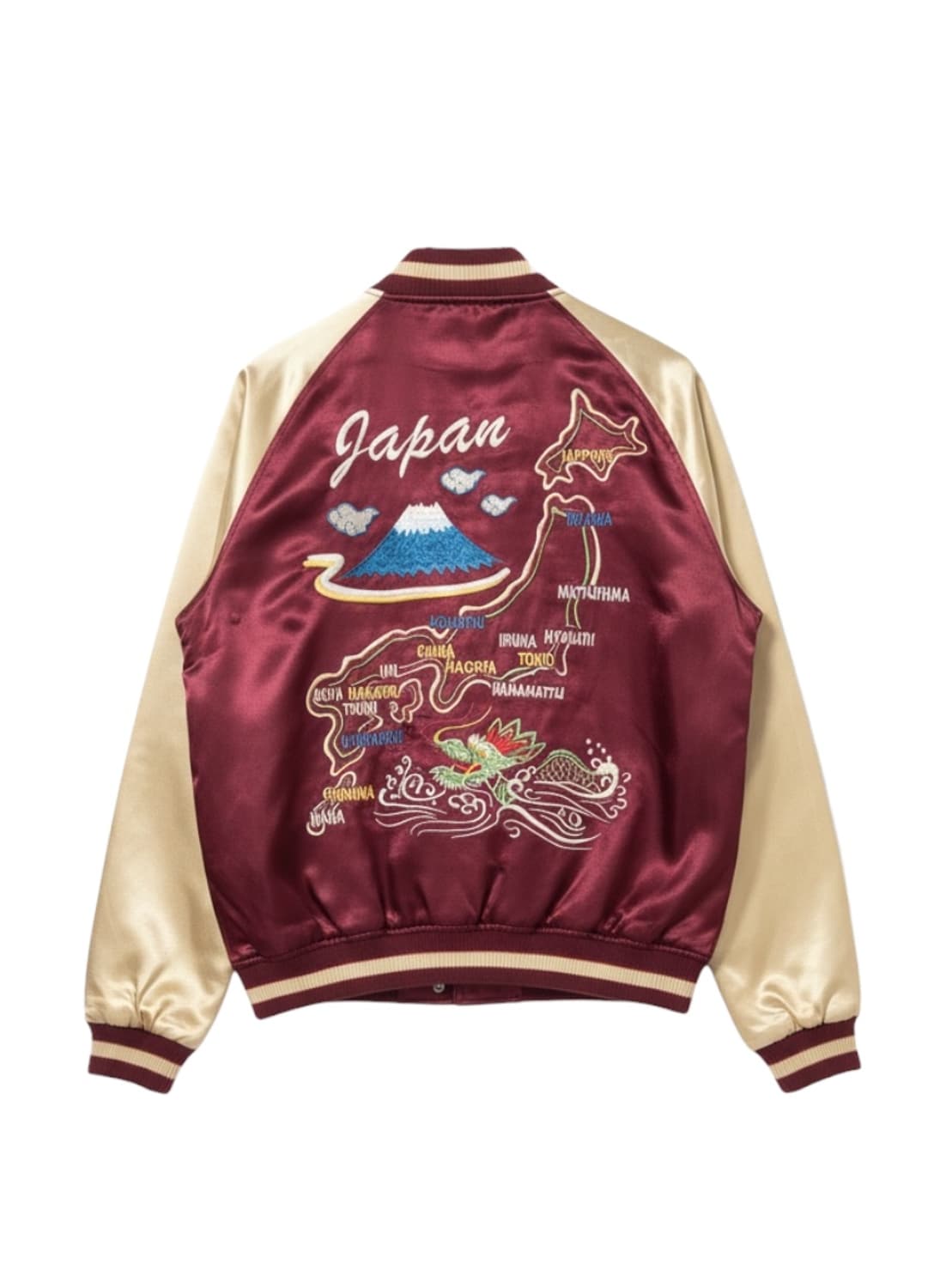 BARCEDOS Japan Map Purple Sukajan 상품이미지1