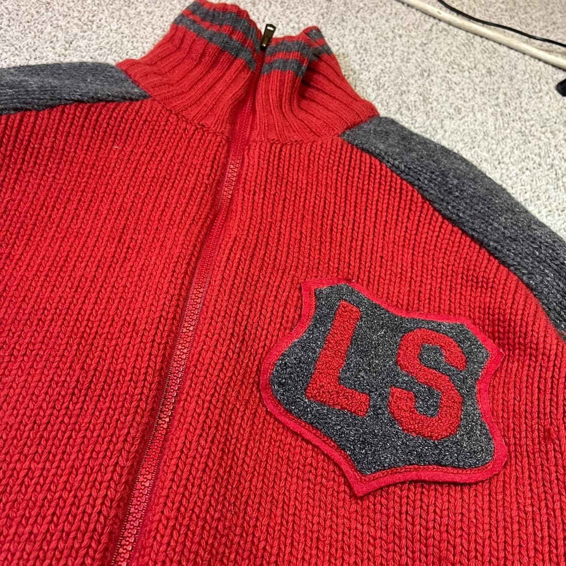 리바이스 니트 블루종 자켓 상품이미지2