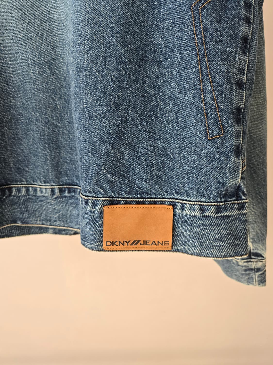 DKNY JEANS 데님 양털카라 자켓 (M) 상품이미지8