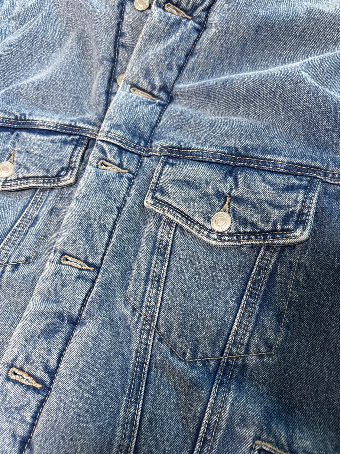 오버사이즈 패디드 데님 자켓 1사이즈 상품이미지3