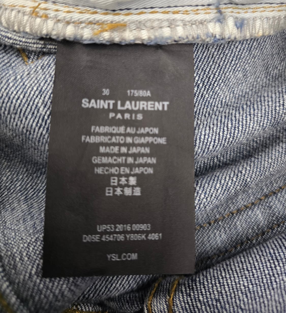 생로랑 무릎찢청 청바지.  싸이즈 30 상품이미지7