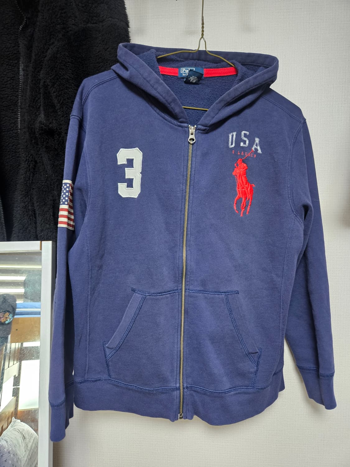 폴로 빅포니 후드집업 성조기 상품이미지1