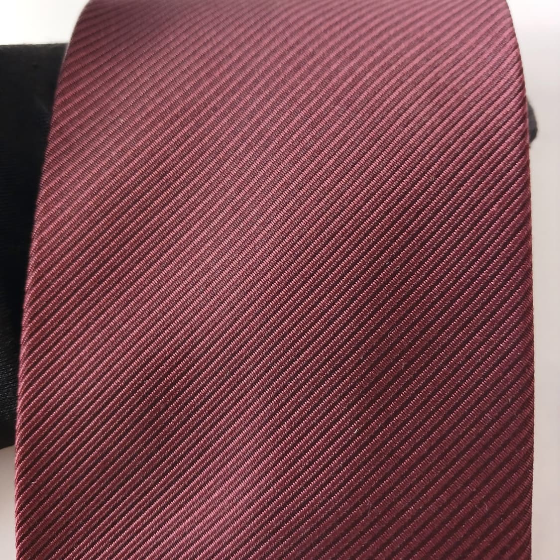 입생로랑 실크 버건디 스트라이프 넥타이 10.1cm A+등급 A18999 상품이미지7