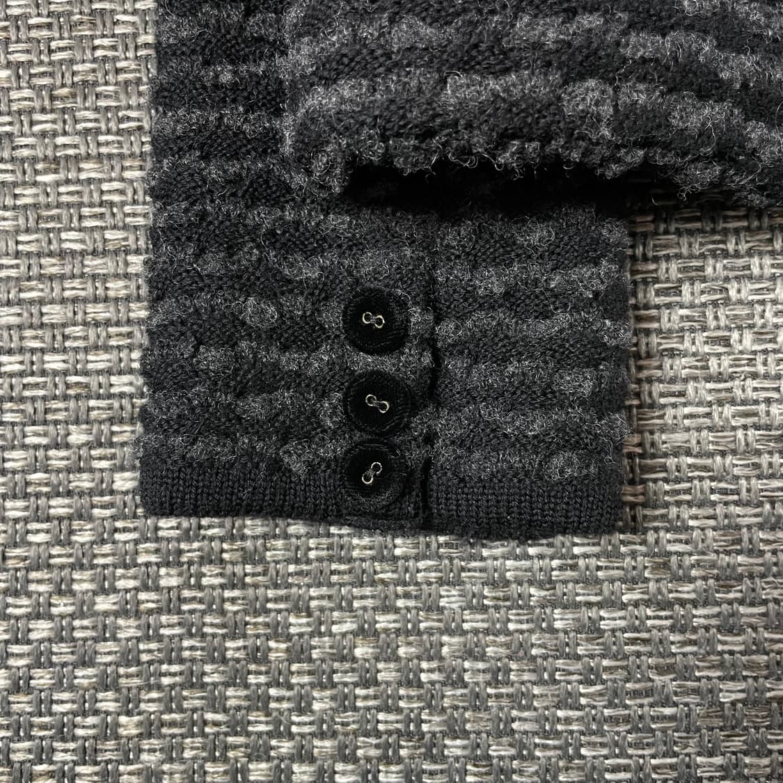 랑방 블랙 울 패턴 카라 가디건 자켓 38 상품이미지6