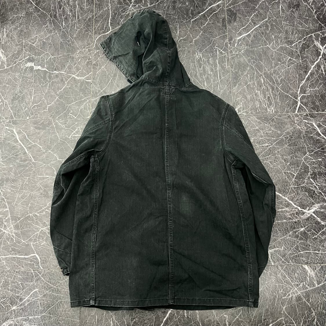 칼하트 로고 오리지널 OG 데님 포켓 후드 워크 자켓 상품이미지4