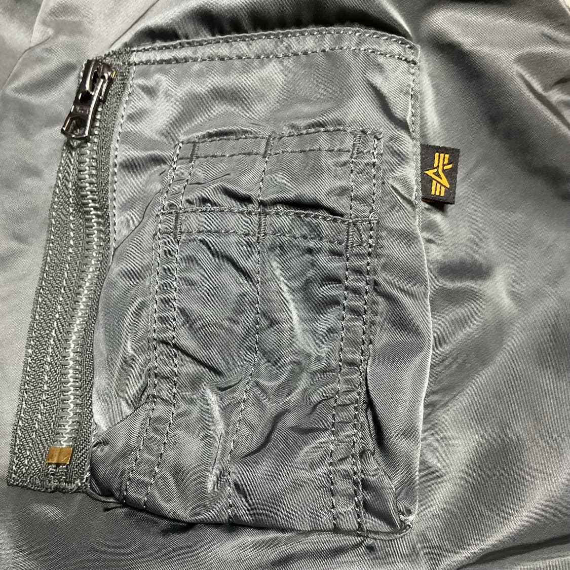 알파인더스트리 MA1 자켓 건메탈 L 상품이미지5