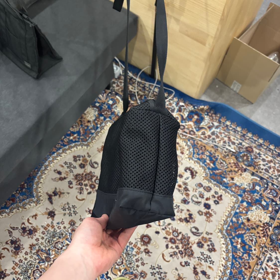 포터 pvc 스크린 메쉬 숄더백 상품이미지3