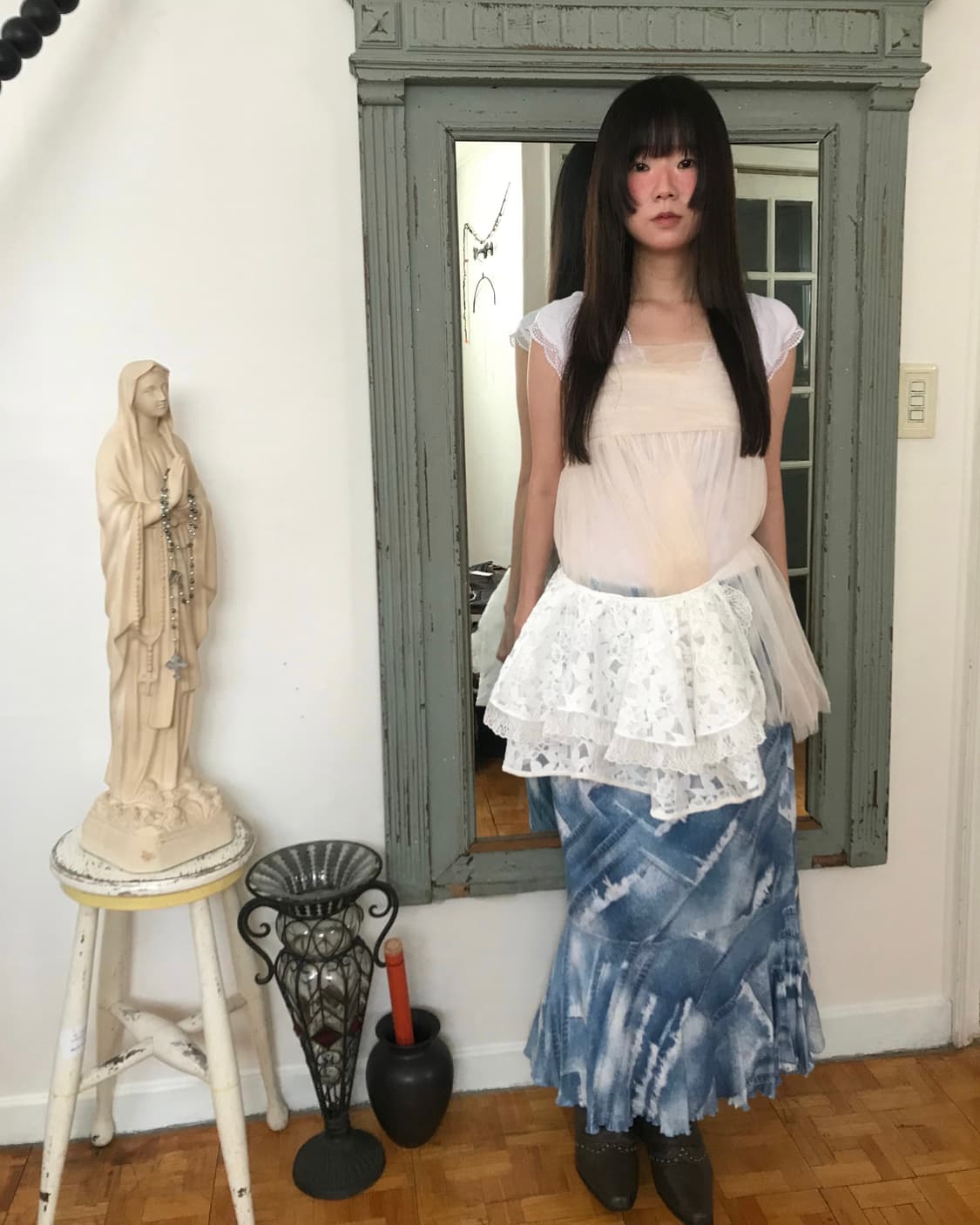 vintage pattern skirt (free) 상품이미지1