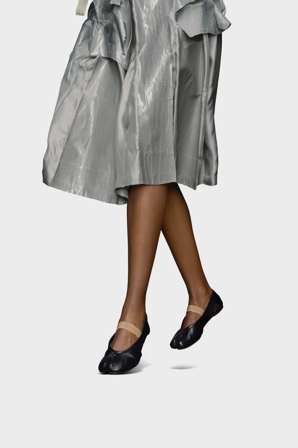 [39] 타비 엘라스틱 밴드 발레리나 플랫 블랙 상품이미지4