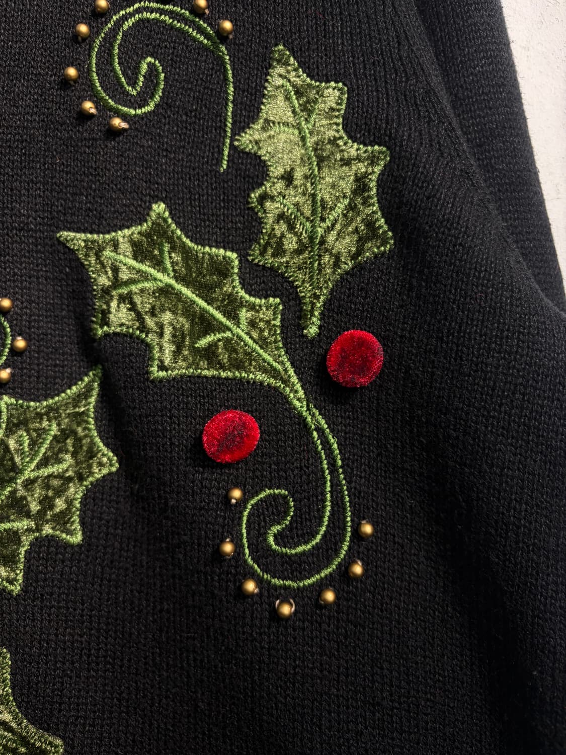 U.S.A. 크리스마스 리스 가디건 L 어글리니트  상품이미지5