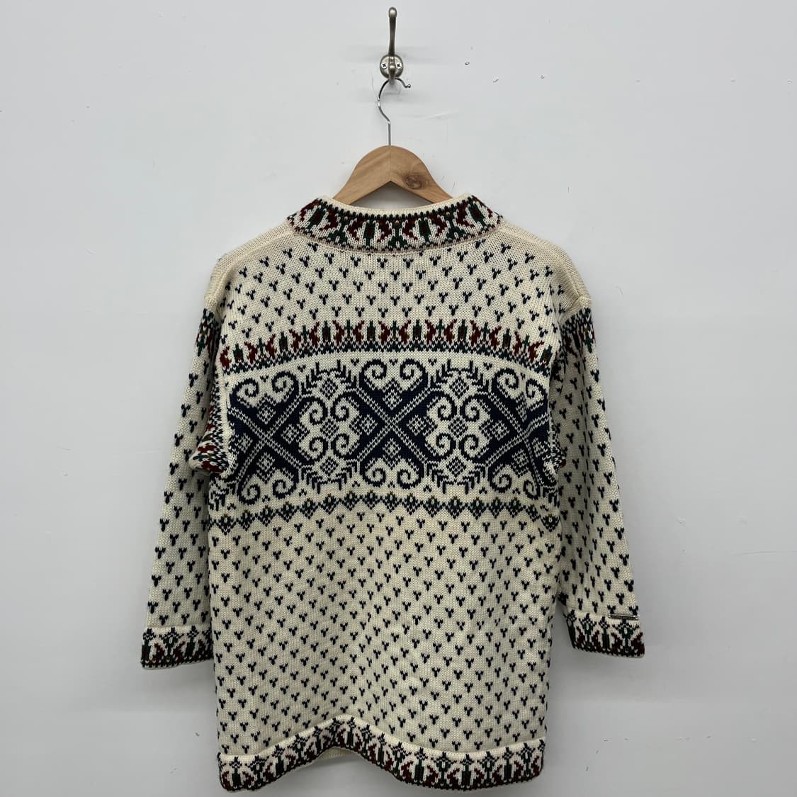 Hand made Nordstrikk 노르딕 패턴 울 가디건 L 상품이미지6